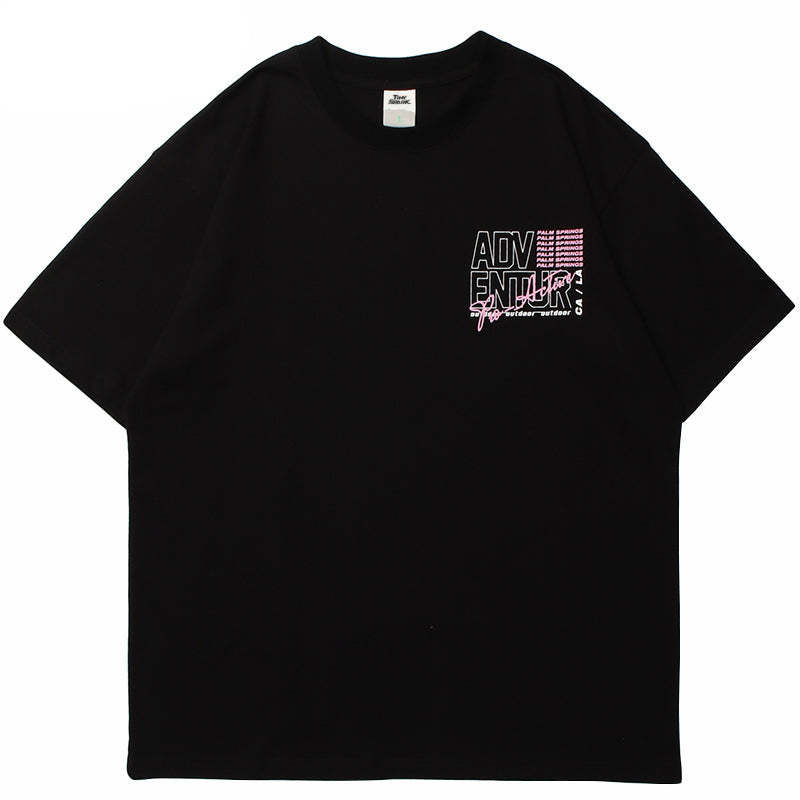 Smoking Girl Print Y2K T Shirt