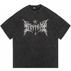 Star Print Y2K Baggy T Shirts