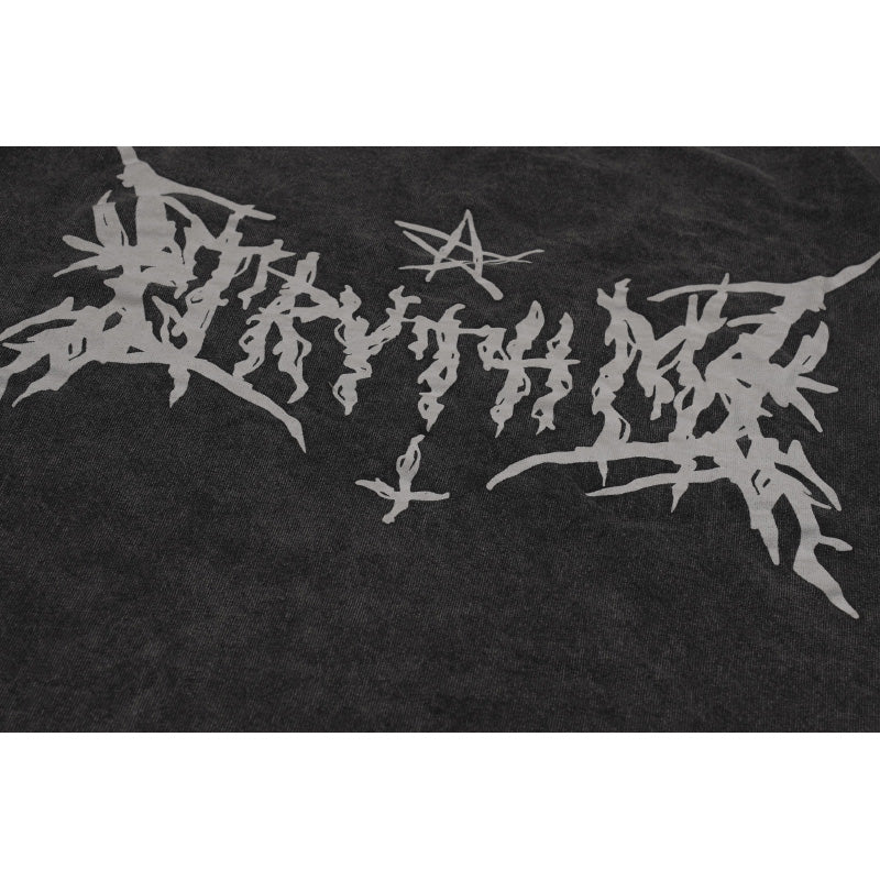 Star Print Y2K Baggy T Shirts