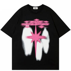 Star Shadow Graphic Y2K T Shirt
