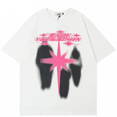 Star Shadow Graphic Y2K T Shirt