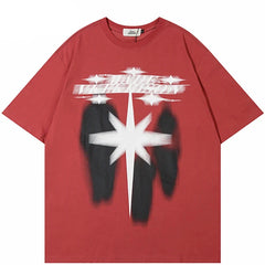 Star Shadow Graphic Y2K T Shirt
