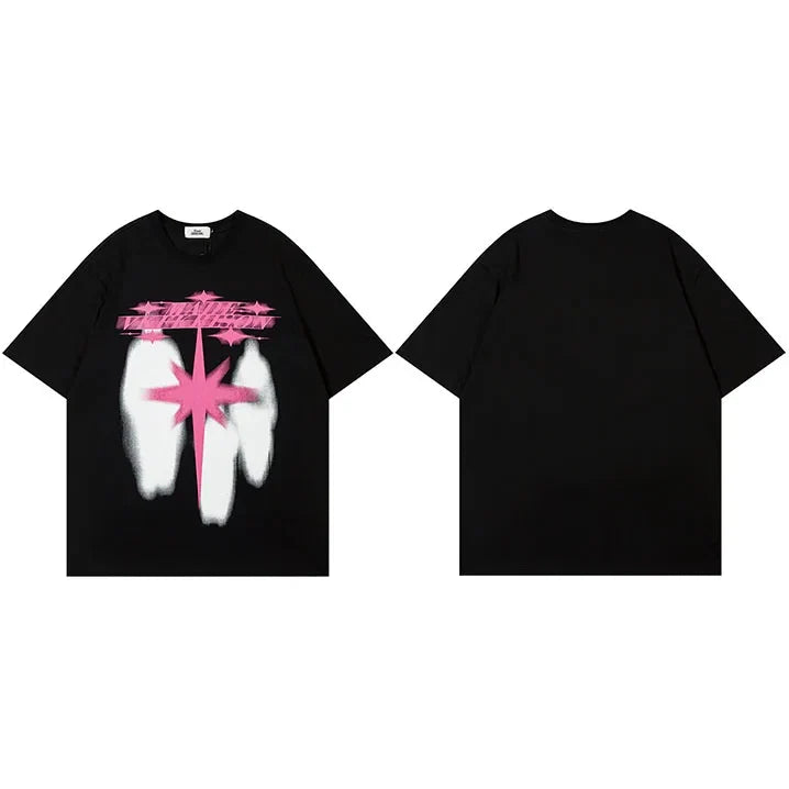 Star Shadow Graphic Y2K T Shirt