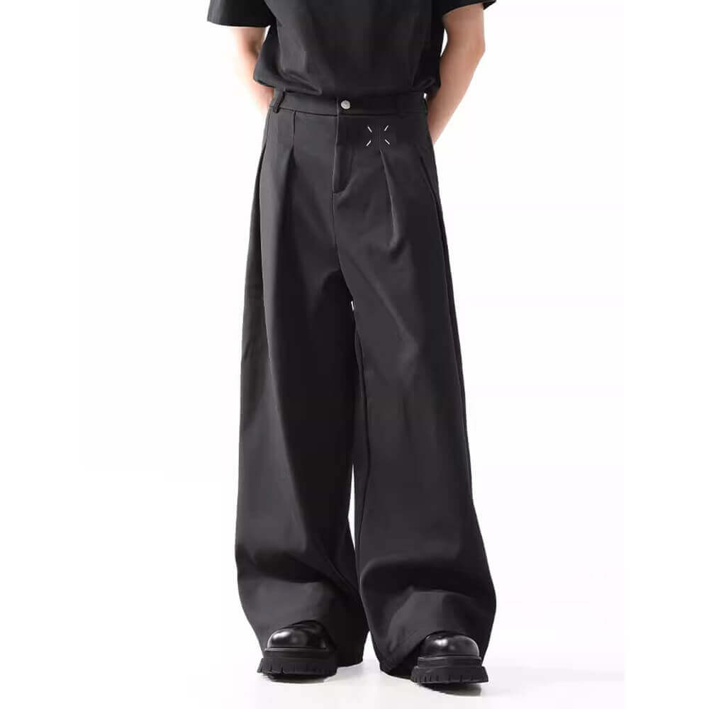 Trendy Wide-Leg Loose Casual Professional Suit Pants