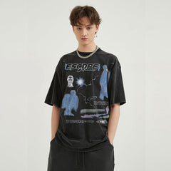 Vintage Graphic Escape T Shirt Y2K