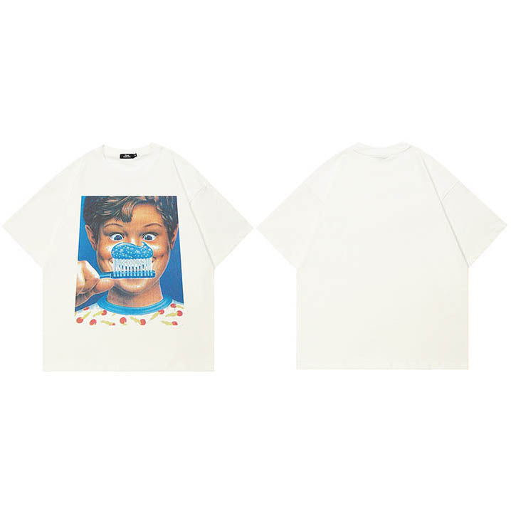 Vintage Y2K Graphic Tees White