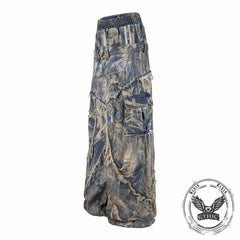 Wasteland-Style Y2K Washed Distressed Baggy Jeans