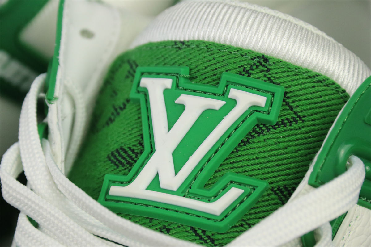 LV Trainer 'Green Monogram Denim'