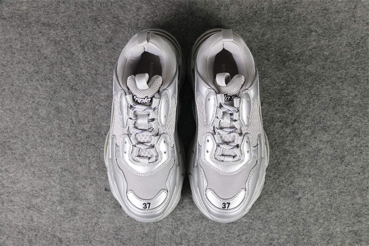 Balenciaga Triple S 'Silver Metallic'