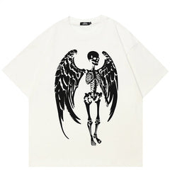 Y2K Angel Skeleton T Shirt