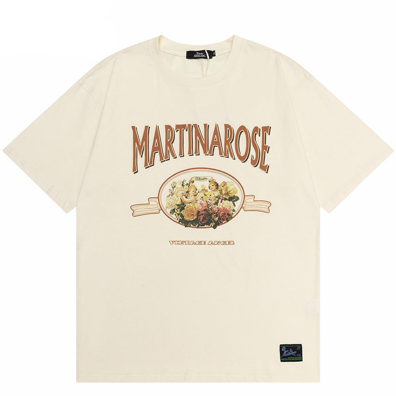 Y2K Baby Angels Print Shirt