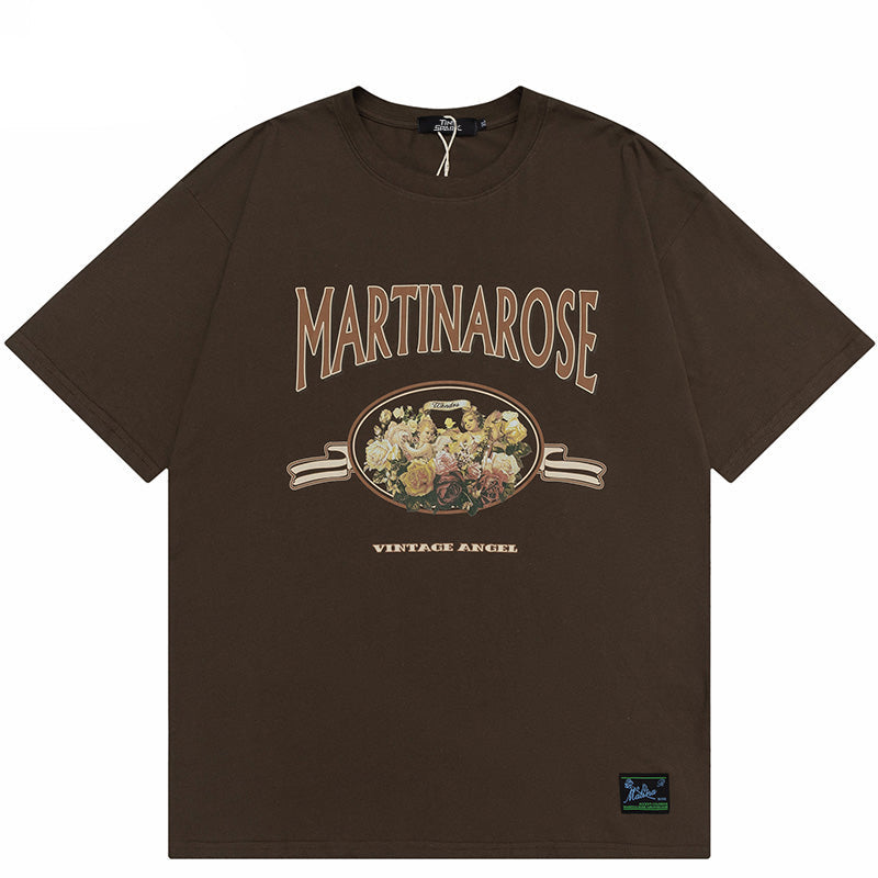 Y2K Baby Angels Print Shirt
