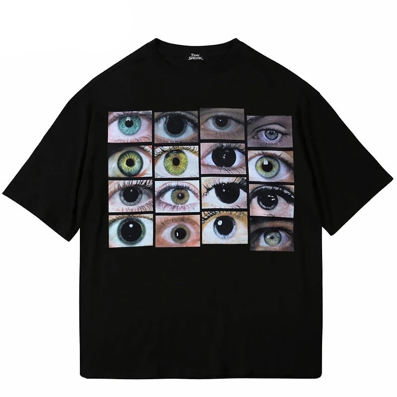 Y2K Baggy Shirts Print