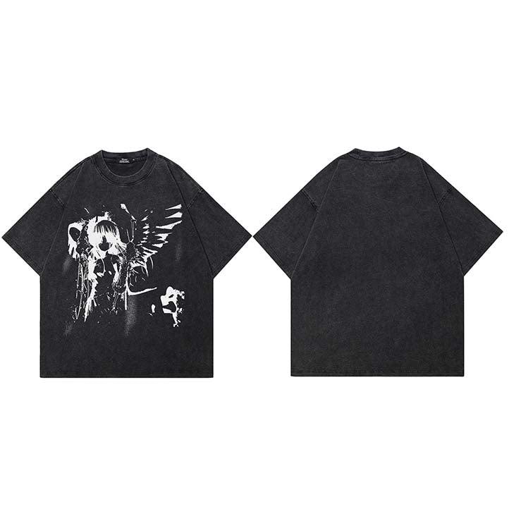 Y2K Black Graphic T Shirt