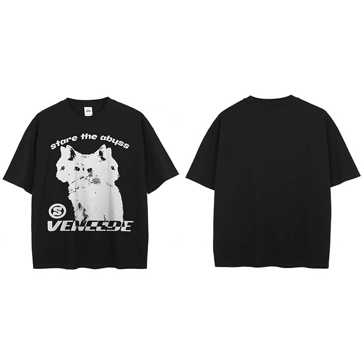 Y2K Black T Shirt Casual