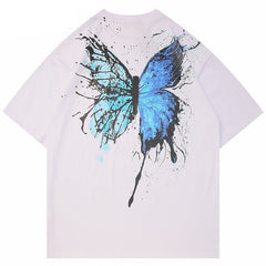 Y2K Butterfly Print T Shirt