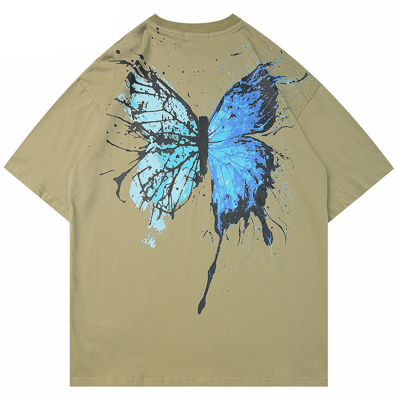 Y2K Butterfly Print T Shirt