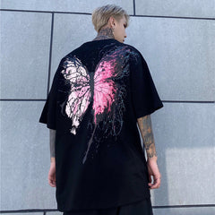 Y2K Butterfly Print T Shirt