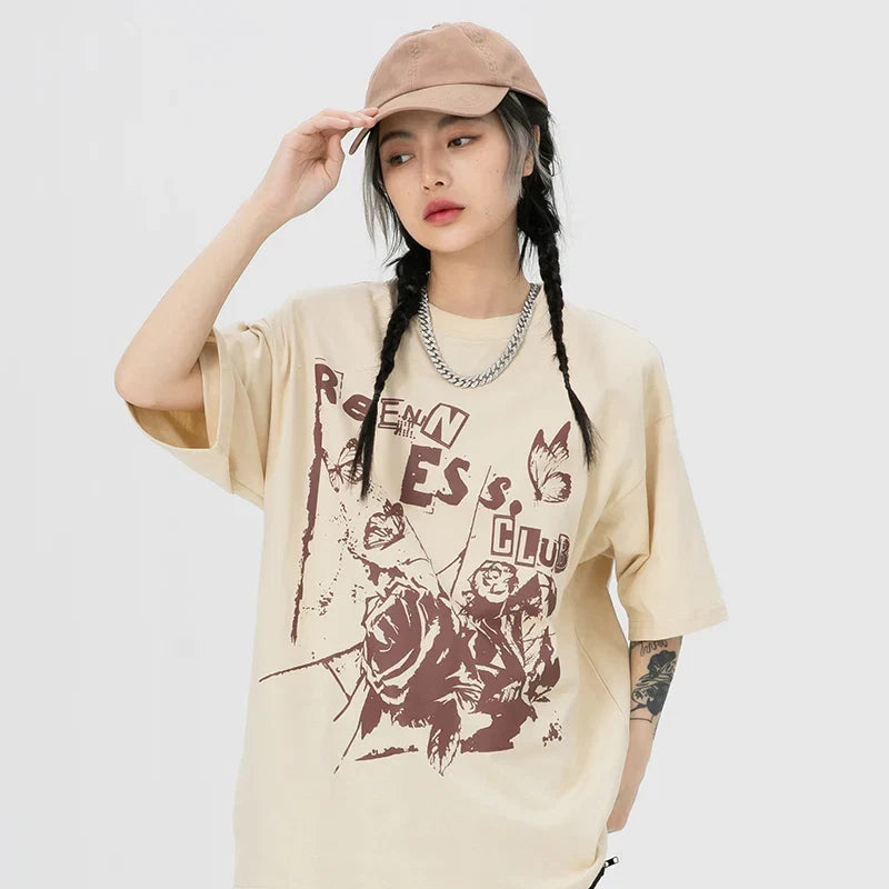 Y2K Casual Graphic T Shirt