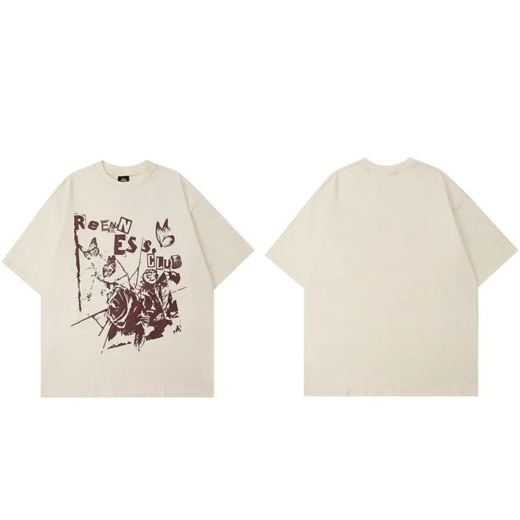 Y2K Casual Graphic T Shirt