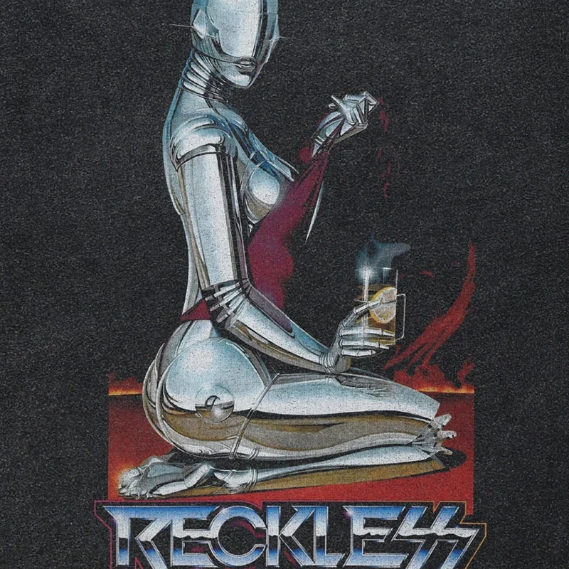 Y2K Cyber Graphic T Shirt