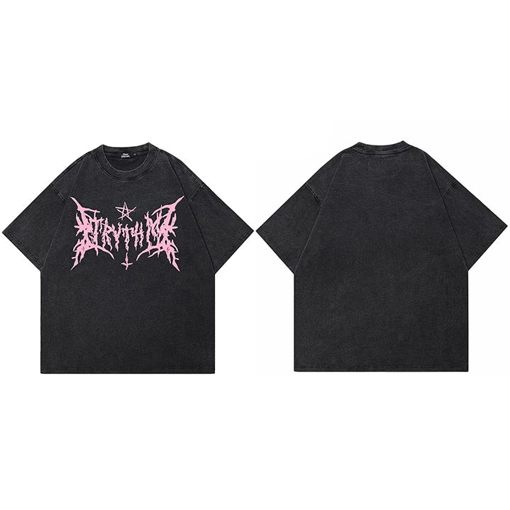Y2K Gothic Black T-Shirt