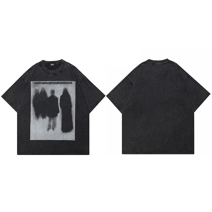 Y2K Graphic T Shirt Black