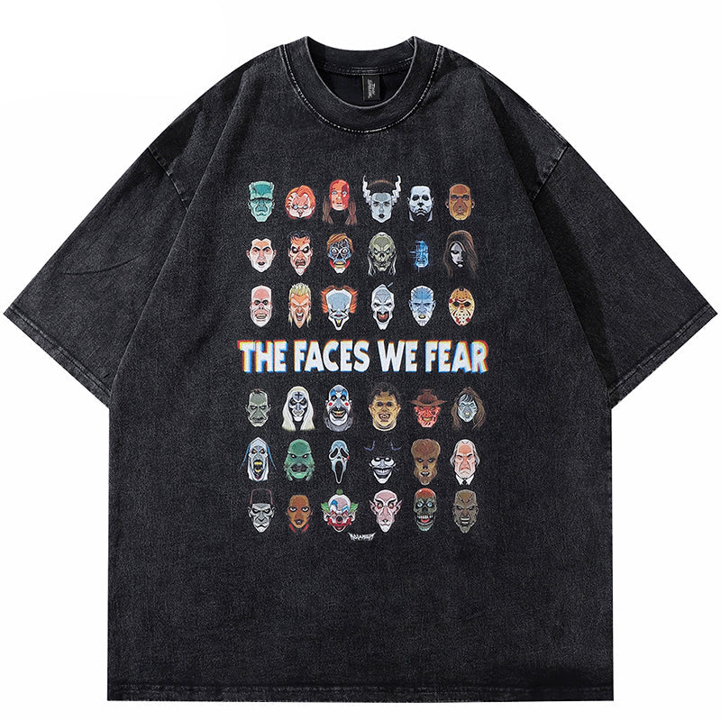 Y2K Graphic Tees Men Black