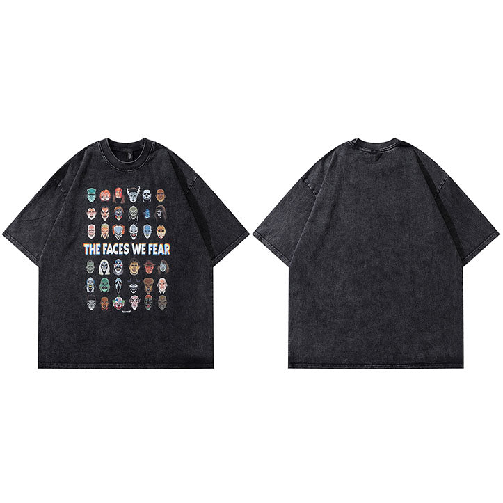 Y2K Graphic Tees Men Black