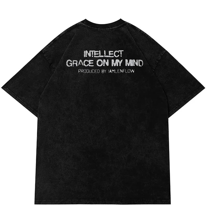 Y2K Oversized Cross T-Shirt