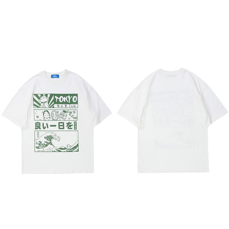 Y2K Print Shirt Cotton