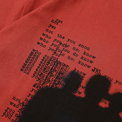 Y2K Shadow Print T Shirt